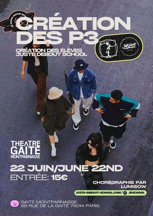 Création des P3 22 juin Alexis Le Rossignol Affiche Gaite